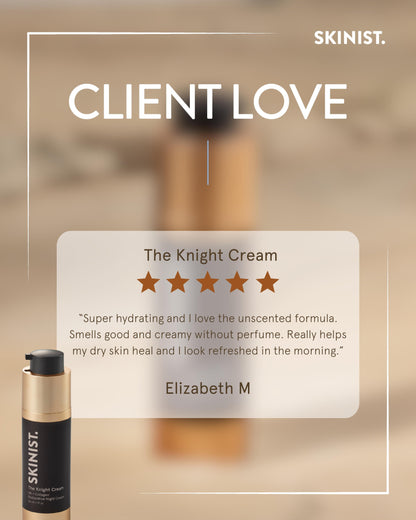 The Knight Cream: Ultra-Moisturizing Night Cream with Hyaluronic Acid and Peptides - Renee Lane Company