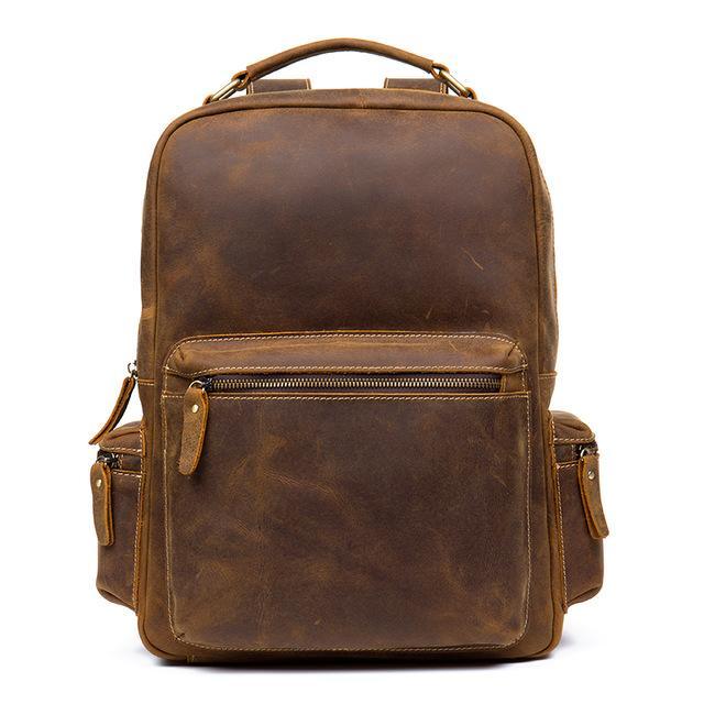 The Langley Backpack | Genuine Vintage Leather Backpack - Renee Lane Company