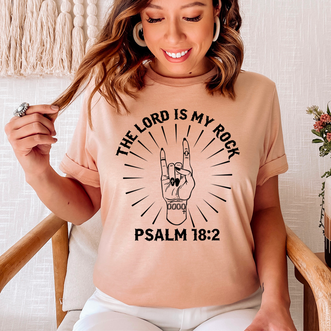 The Lord Is My Rock T-Shirt - Renee Lane Company