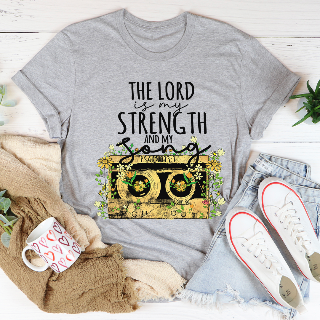 The Lord Is My Strength And My Song T-Shirt - Renee Lane Company