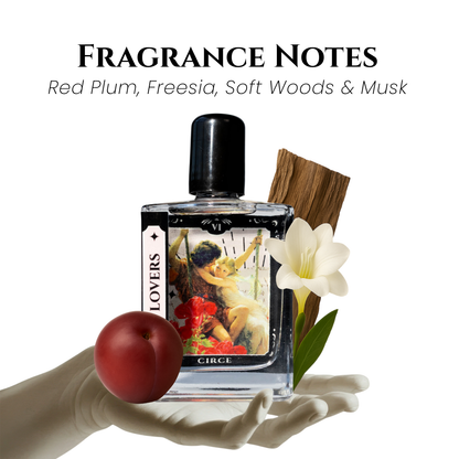 The Lovers Tarot Perfume Oil - 1.7 oz Roller | Wood, Freesia & Red Plum - Renee Lane Company