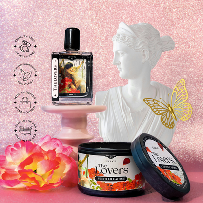 The Lovers Tarot Perfume Oil - 1.7 oz Roller | Wood, Freesia & Red Plum - Renee Lane Company