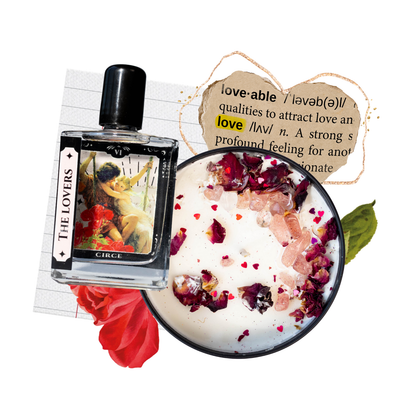 The Lovers Tarot Perfume Oil - 1.7 oz Roller | Wood, Freesia & Red Plum - Renee Lane Company