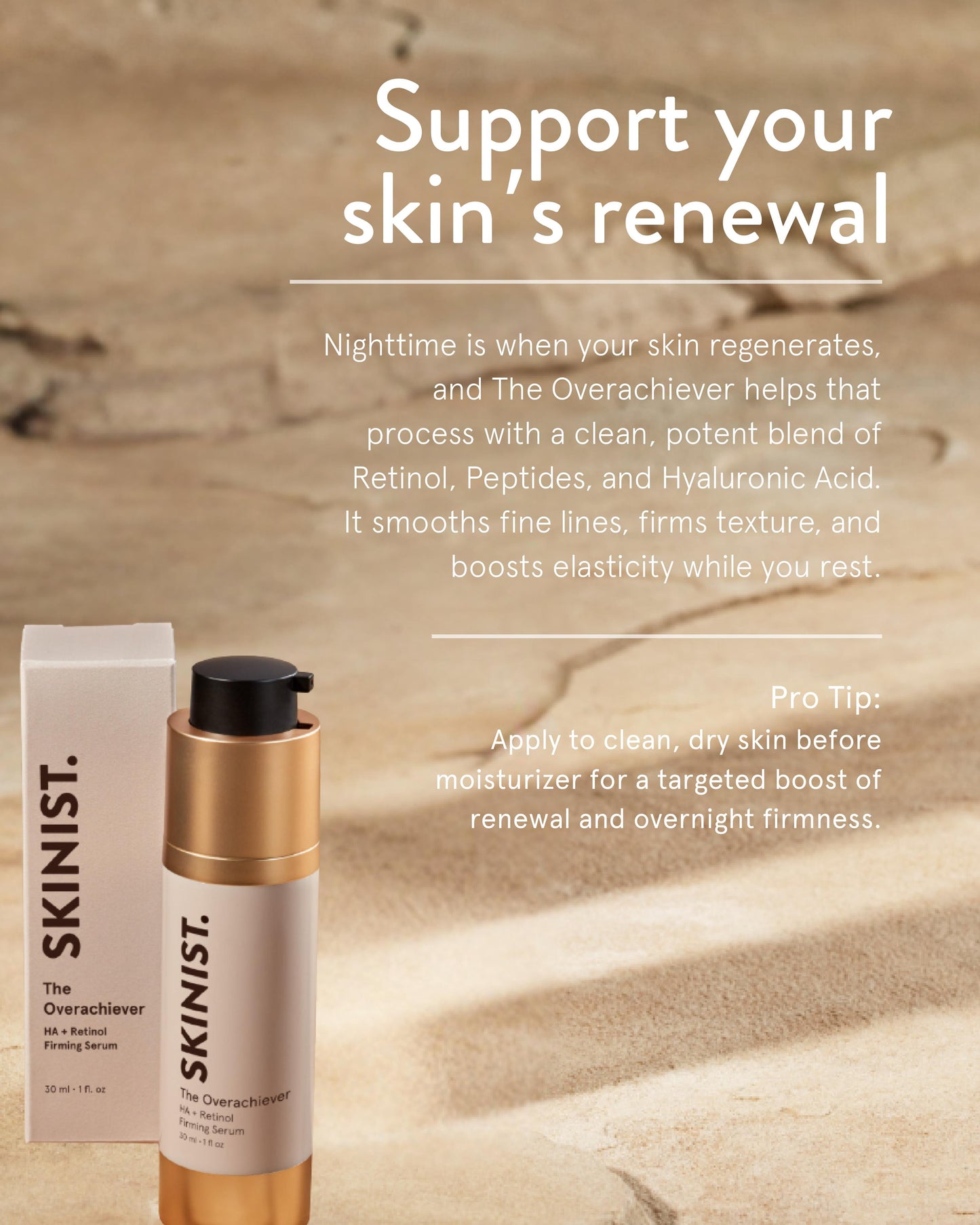 The Overachiever Hydrating Serum with Hyaluronic Acid and Retinol - Renee Lane Company