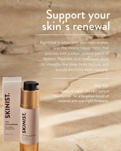 The Overachiever Hydrating Serum with Hyaluronic Acid and Retinol - Renee Lane Company
