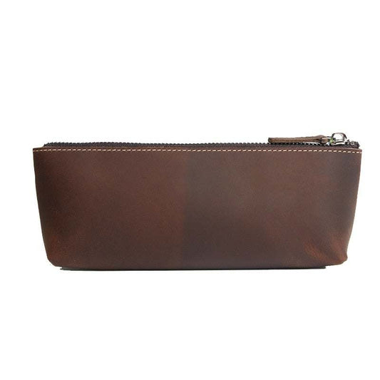 The Pallavi | Handmade Leather Pencil Case - Leather Makeup Bag - Renee Lane Company