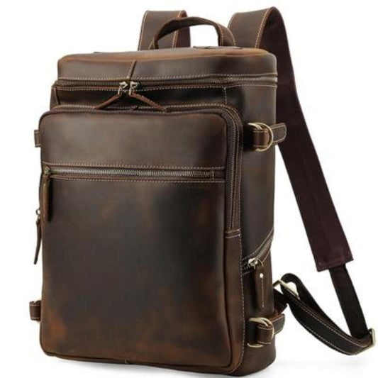 The Raoul Backpack | Handmade Vintage Leather Backpack - Renee Lane Company