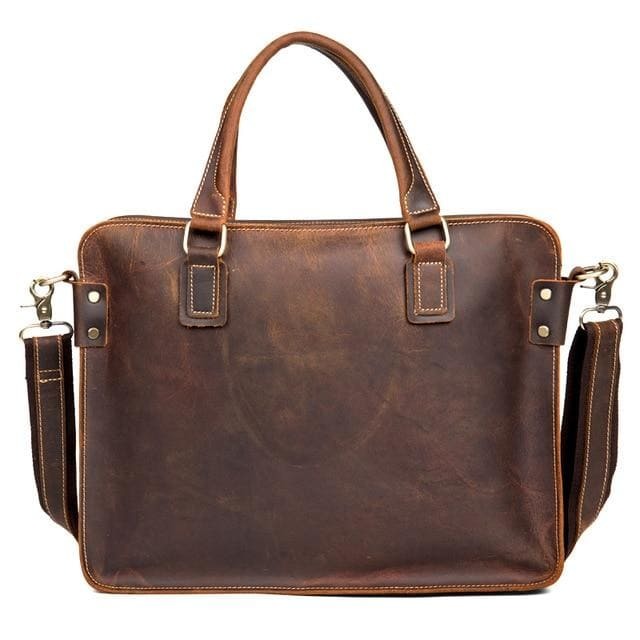 The Viggo Briefcase | Genuine Leather Messenger Bag - Renee Lane Company