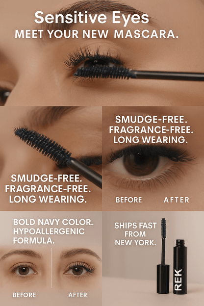 The viral Navy Sensitive Mascara that brightens your eyes without irritation - Renee Lane Company