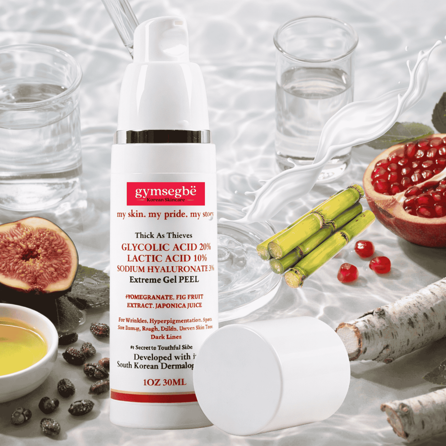 Thick As Thieves Pure Glycolic Acid Lactic Acid Extreme Gel Peel - 30ml - Renee Lane Company