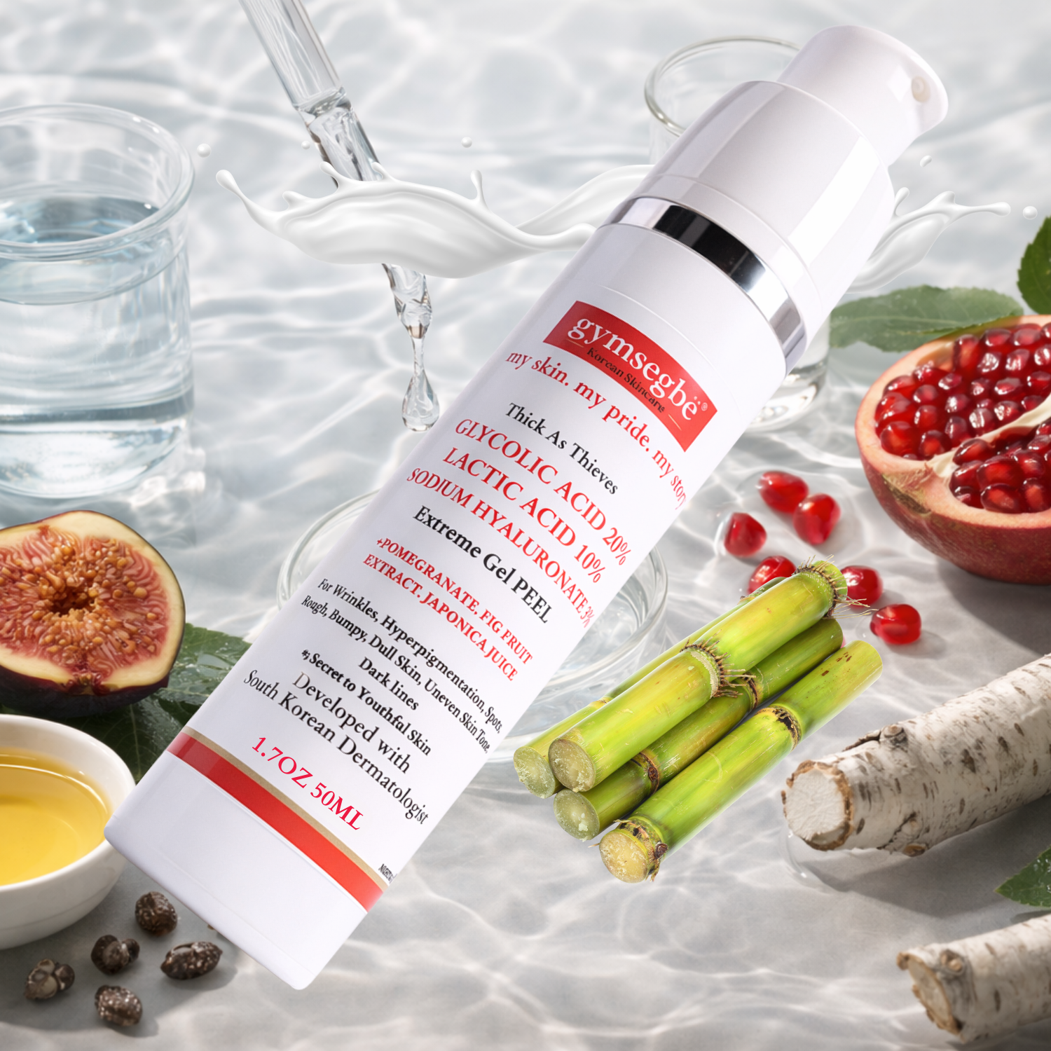 Thick As Thieves Pure Glycolic Acid Lactic Acid Extreme Gel Peel - 50ml - Renee Lane Company