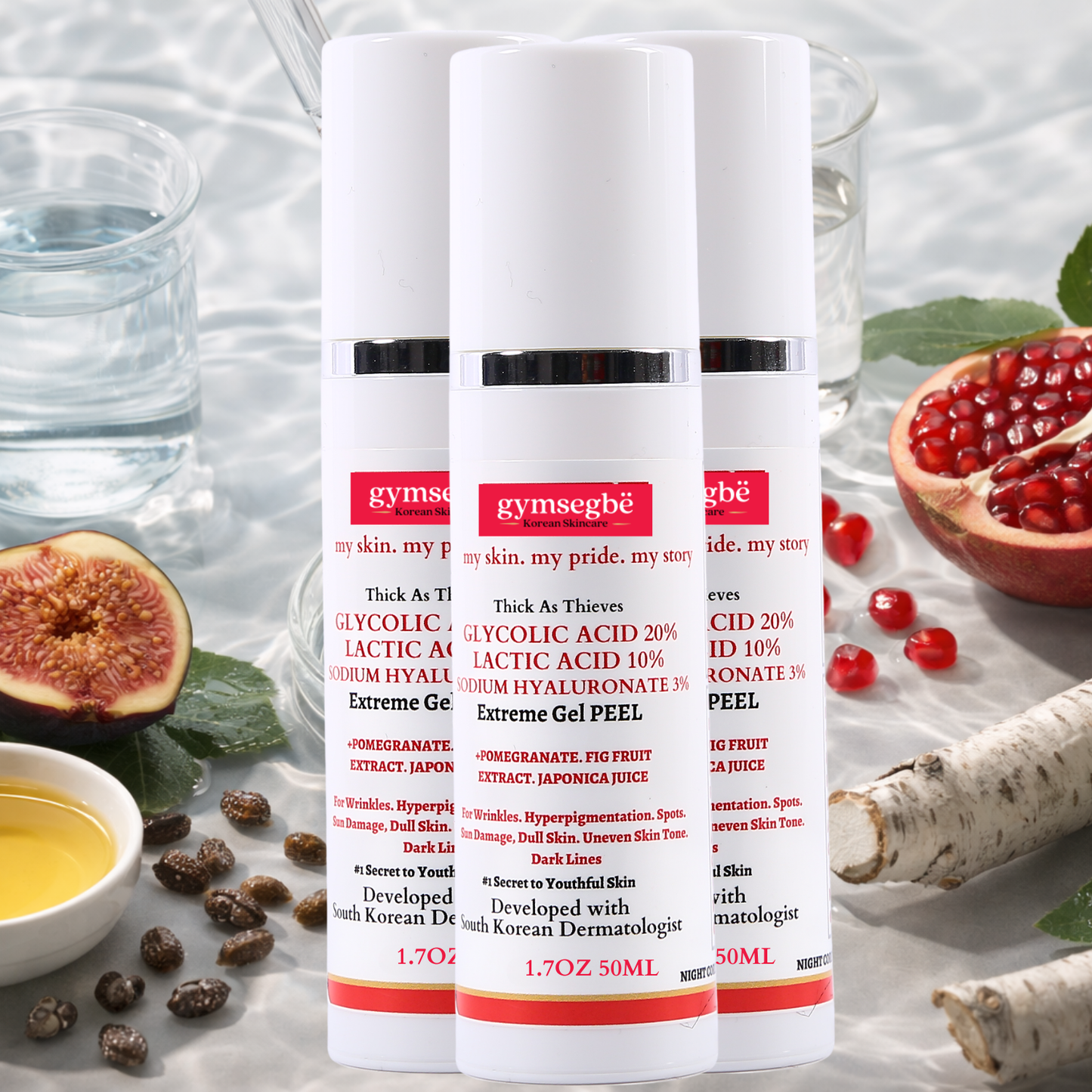 Thick As Thieves Pure Glycolic Acid Lactic Acid Extreme Gel Peel - 50ml - Renee Lane Company
