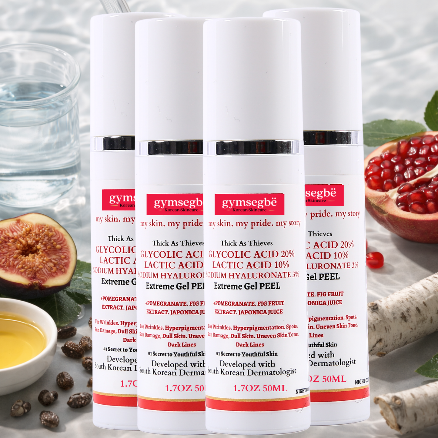 Thick As Thieves Pure Glycolic Acid Lactic Acid Extreme Gel Peel - 50ml - Renee Lane Company