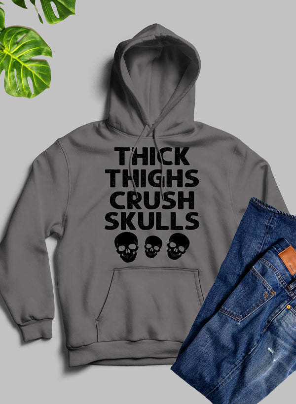 Thick Thighs Crush Skulls Hoodie - Renee Lane Company