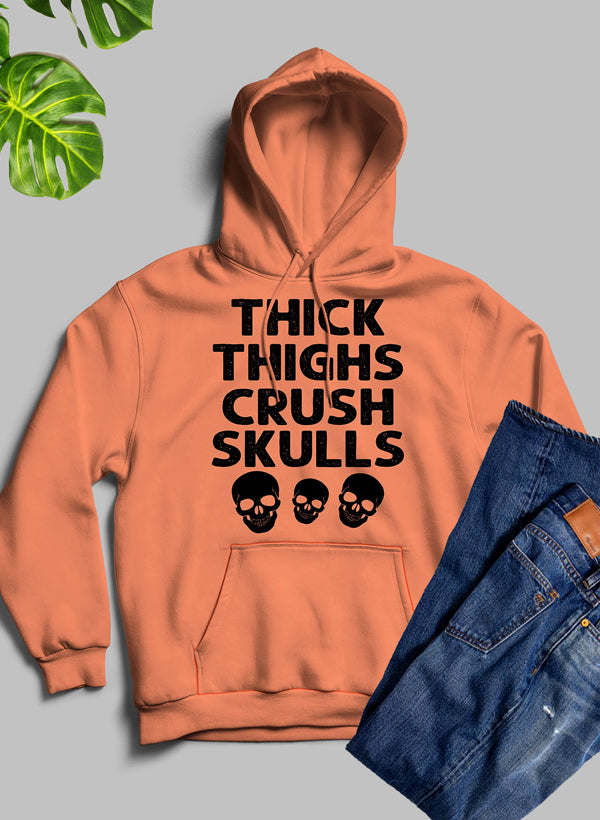 Thick Thighs Crush Skulls Hoodie - Renee Lane Company
