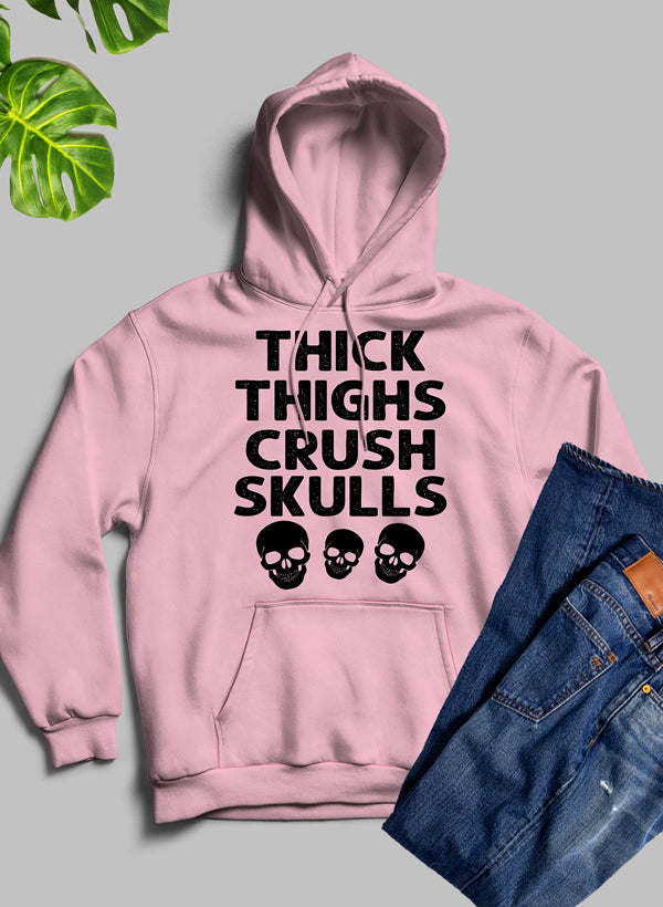 Thick Thighs Crush Skulls Hoodie - Renee Lane Company