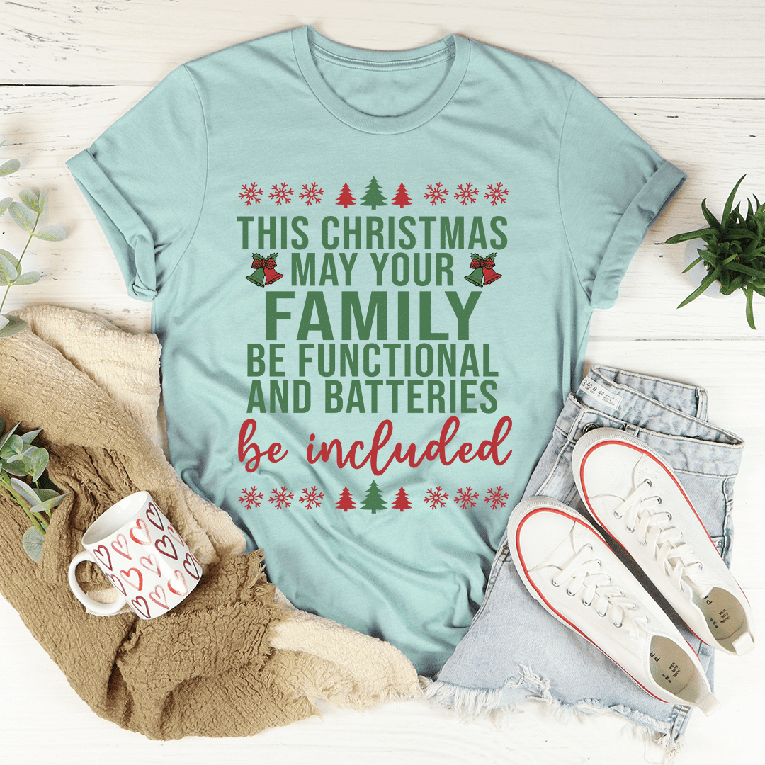 This Christmas May Your Family Be Functional T-Shirt - Renee Lane Company