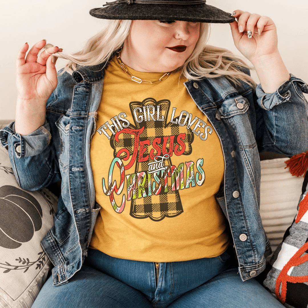 This Girl Loves Jesus & Christmas T-Shirt - Renee Lane Company