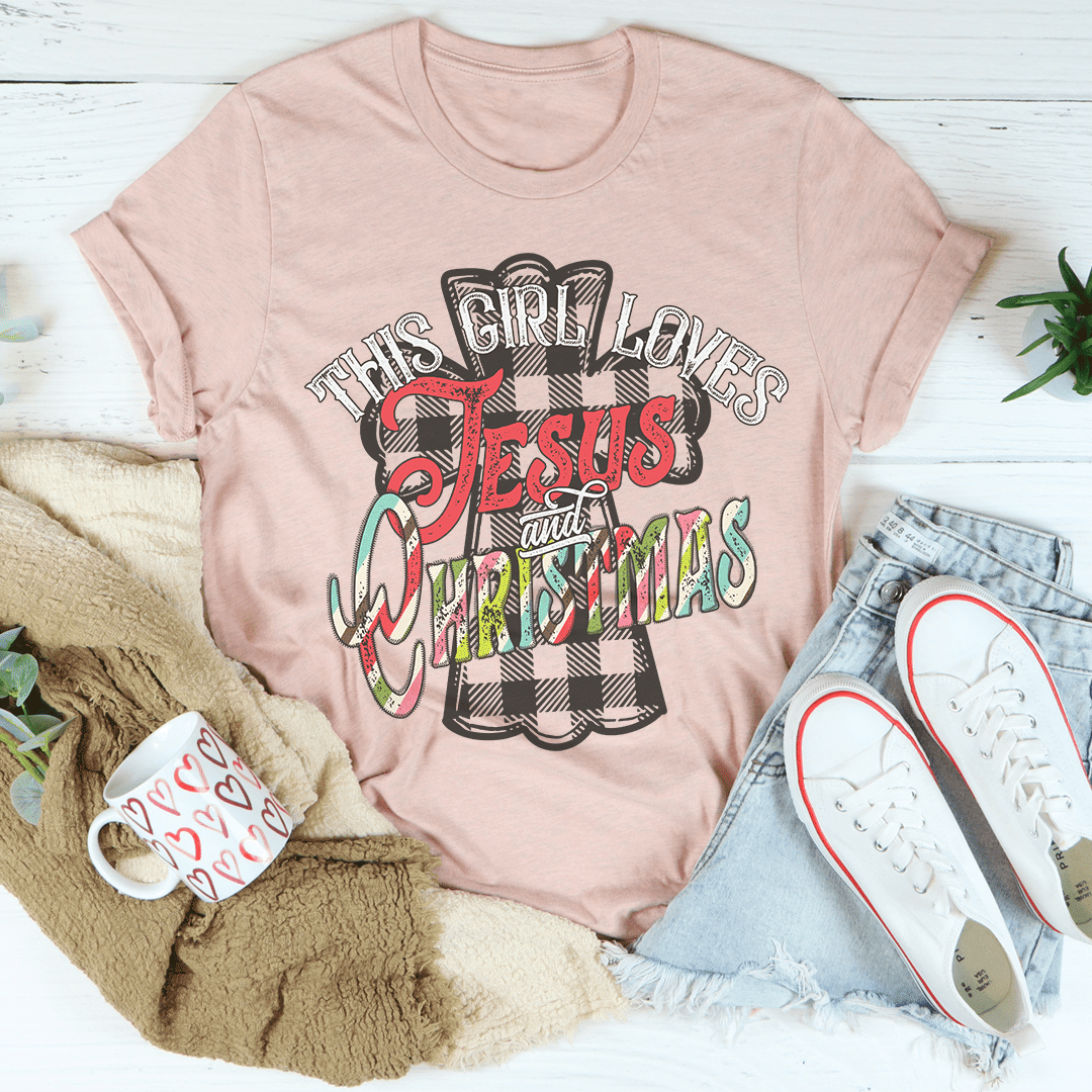 This Girl Loves Jesus & Christmas T-Shirt - Renee Lane Company