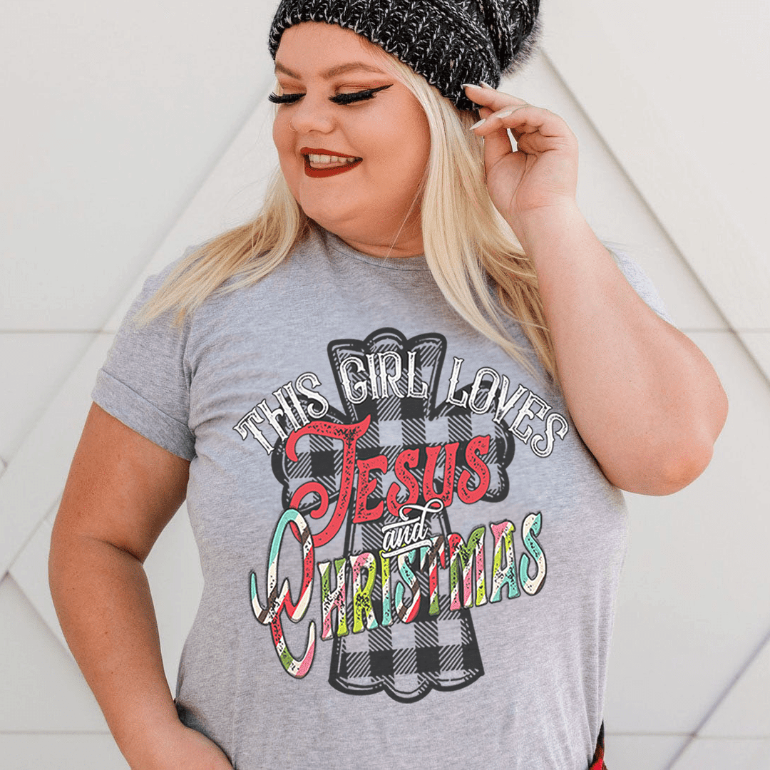 This Girl Loves Jesus & Christmas T-Shirt - Renee Lane Company