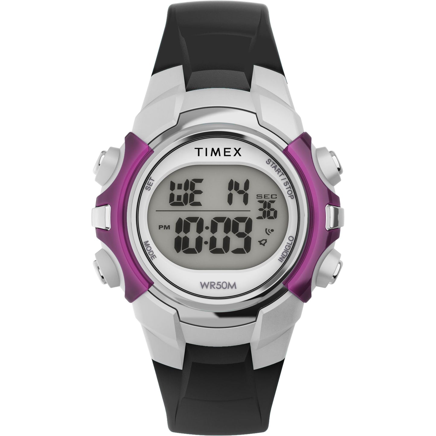 Timex Mens Digital 33mm Watch - Black Band Digital Dial Black Case - Renee Lane Company