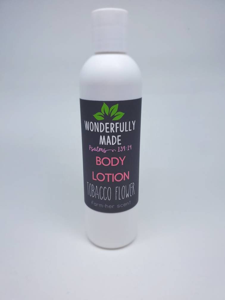 Tobacco Flower Lotion/Natural Preservative / herbal / hand lotion / Calendula / travel size lotion / novelty woman gift / handmade / organic - Renee Lane Company