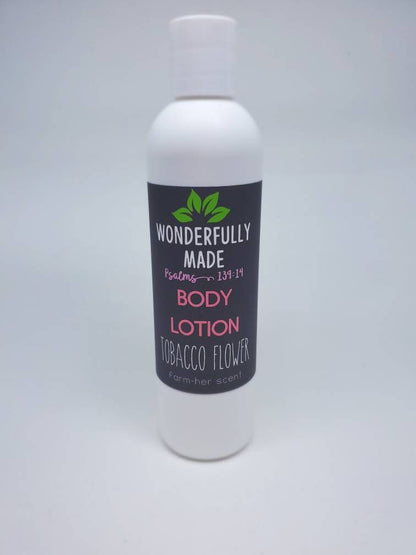 Tobacco Flower Lotion/Natural Preservative / herbal / hand lotion / Calendula / travel size lotion / novelty woman gift / handmade / organic - Renee Lane Company
