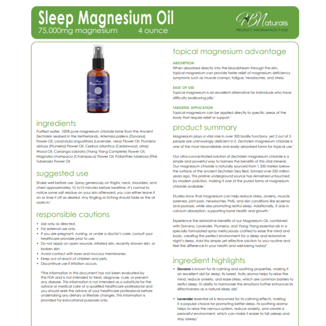 Topical Magnesium Oils - Magnesium, Pain, Sleep, and Wild Yam | 75,000 mg | 4 oz Bottles - Renee Lane Company