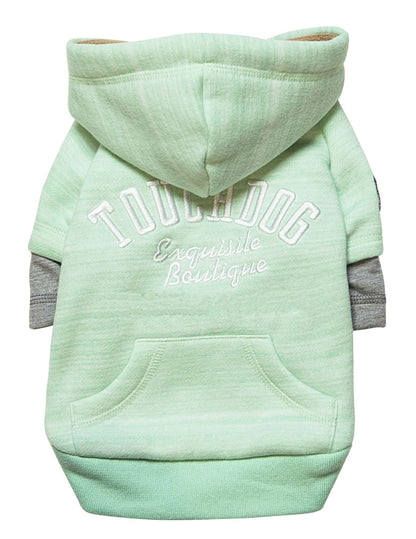 Touchdog Hampton Beach Designer Ultra Soft Sand-Blasted Cotton Pet Dog Hoodie Sweater - Renee Lane Company