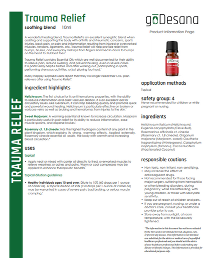Trauma Relief Soothing Essential Oil Blend - Renee Lane Company