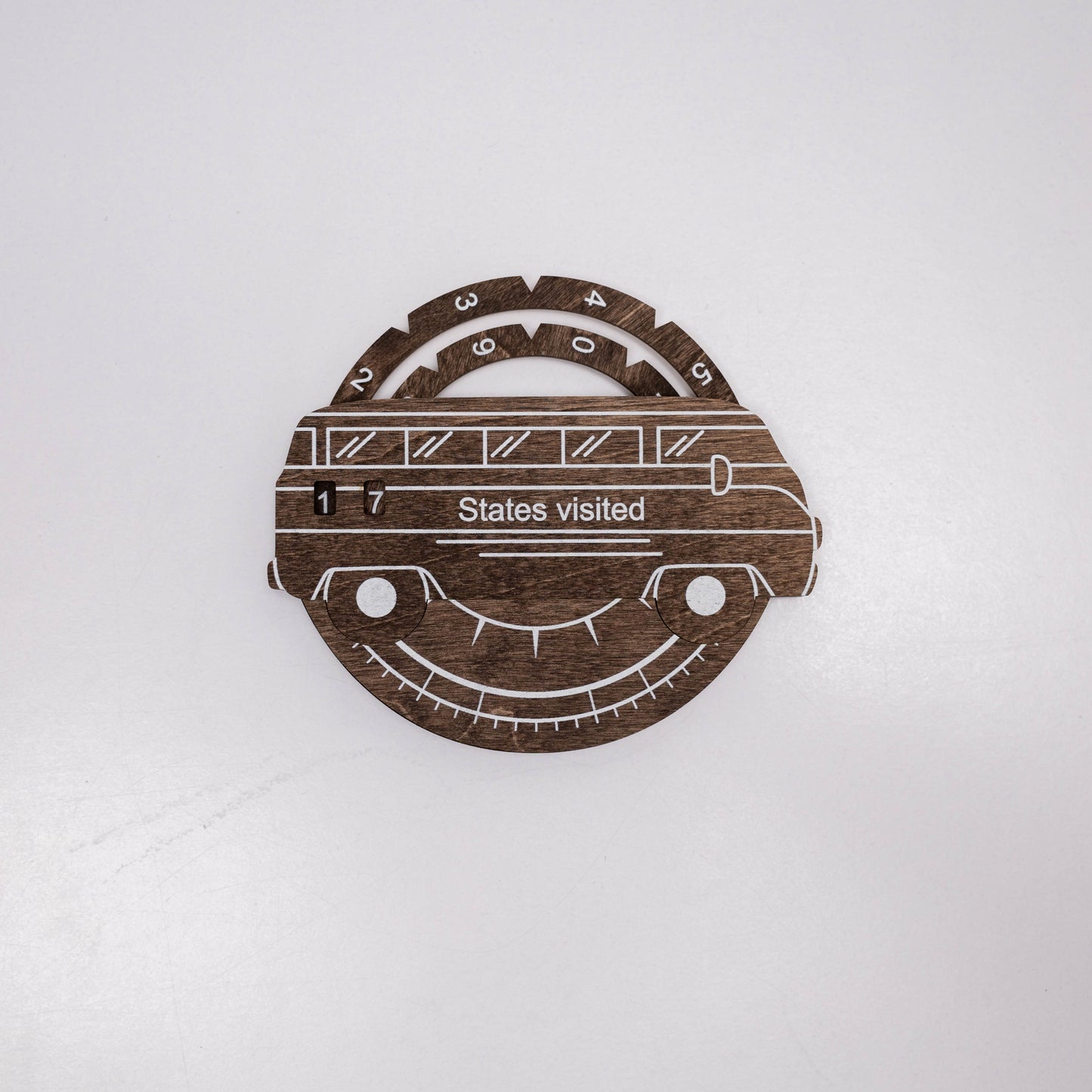 Travel Tracker 3D Wooden USA Map – Dark Walnut - Renee Lane Company