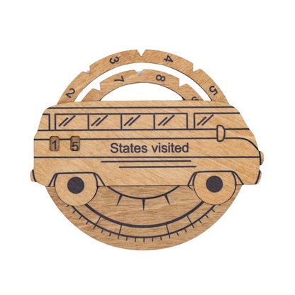 Travel Tracker 3D Wooden USA Map –  Gold - Renee Lane Company