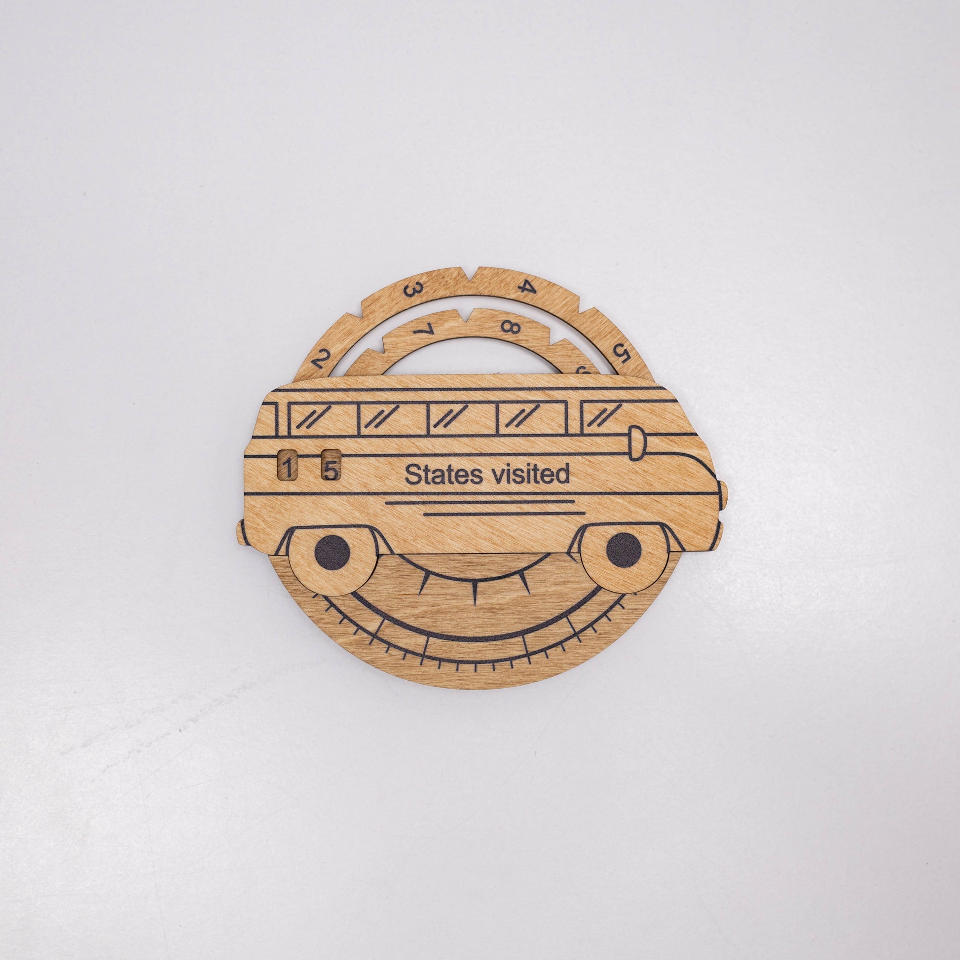 Travel Tracker 3D Wooden USA Map –  Gold - Renee Lane Company