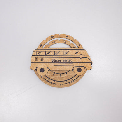 Travel Tracker 3D Wooden USA Map –  Gold - Renee Lane Company