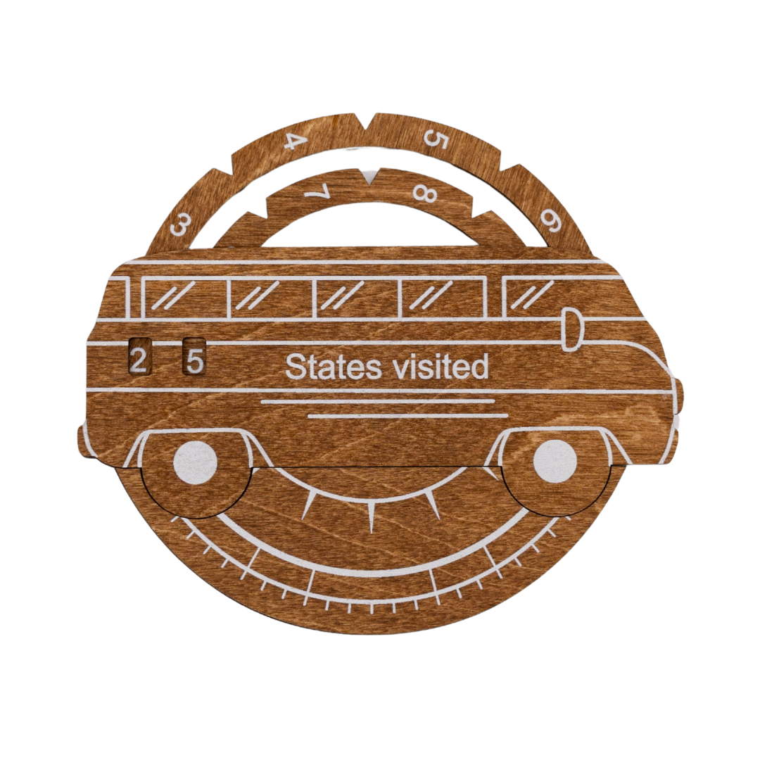 Travel Tracker 3D Wooden USA Map – Oak - Renee Lane Company