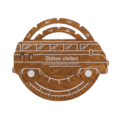 Travel Tracker 3D Wooden USA Map – Oak - Renee Lane Company