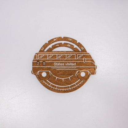 Travel Tracker 3D Wooden USA Map – Oak - Renee Lane Company