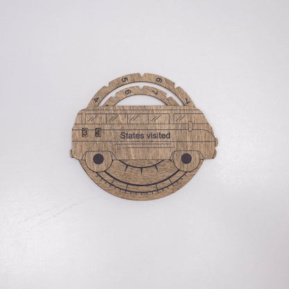Travel Tracker 3D Wooden USA Map – Terra - Renee Lane Company