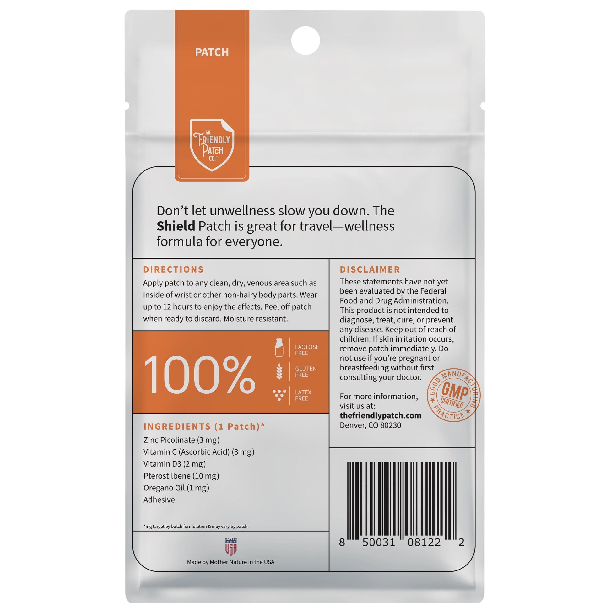 Shield Wellness: 12-Hour High-Potency Immunity Patches - 8 Pack - Renee Lane Company
