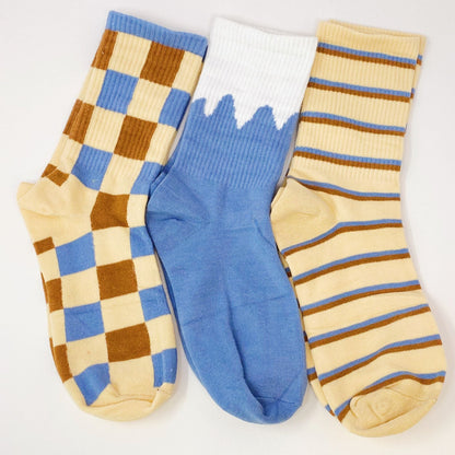 Trendy Pattern Trio Socks Set - Renee Lane Company