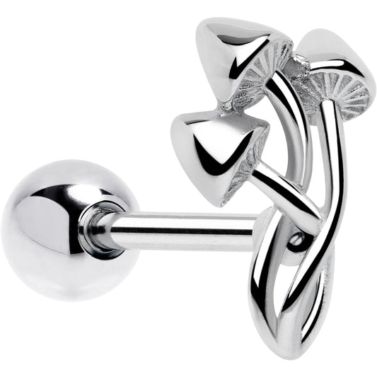 Trippy Mushroom Trio Barbell Tongue Ring - Renee Lane Company