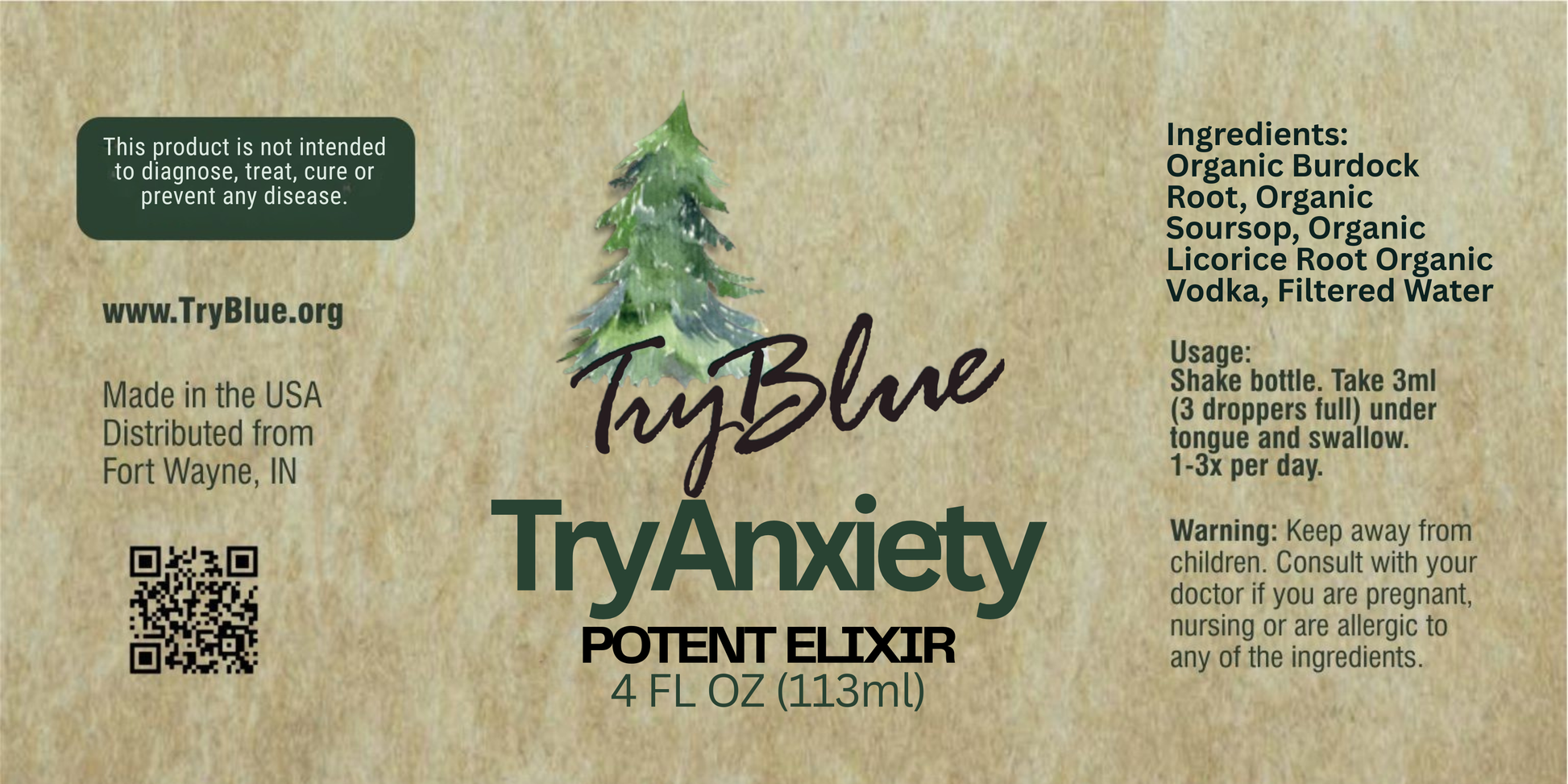 TryAnxiety Potent Elixir Mix - Renee Lane Company