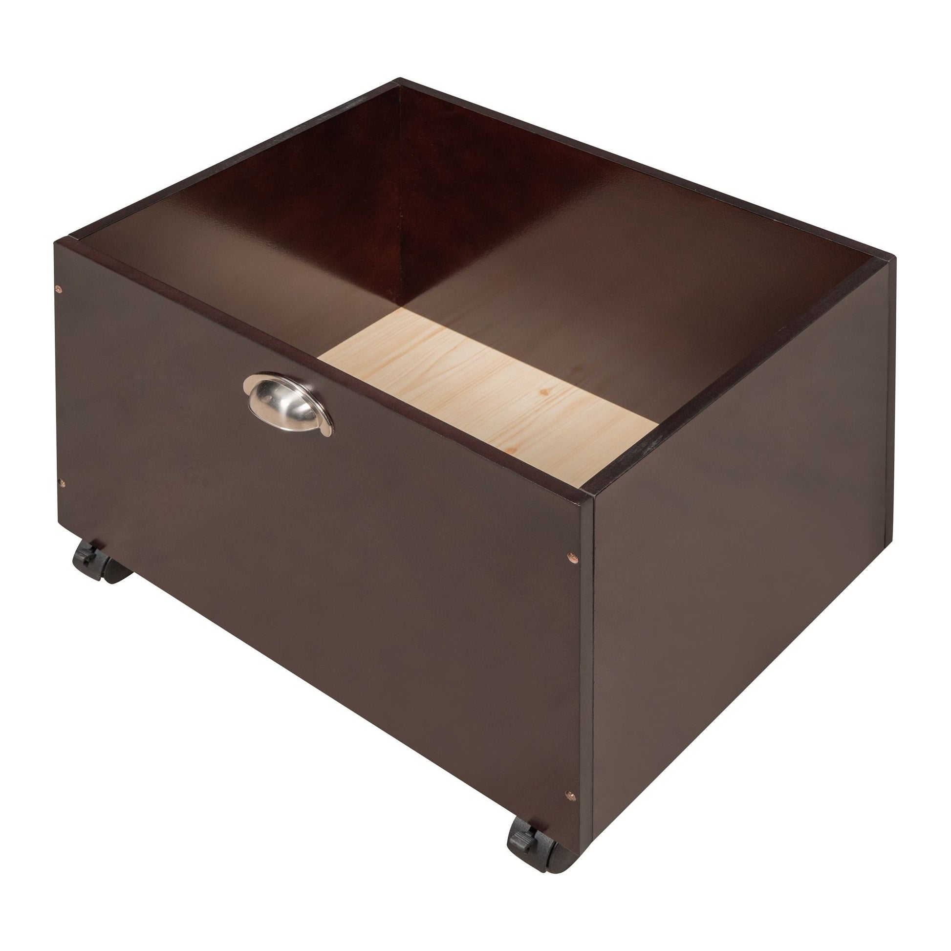 Twin size Loft Bed Wood Bed with Two Storage Boxes - Espresso ( old sku: LP000075AAP ) - Renee Lane Company