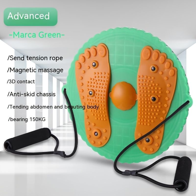 Twister Board Waist Twister: Reduce Puffiness & Massage Feet with Plum Blossom Shaped Outdoor/Indoor Fitness Equipment! - Renee Lane Company