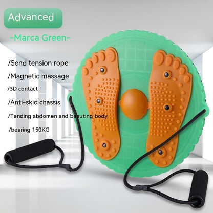 Twister Board Waist Twister: Reduce Puffiness & Massage Feet with Plum Blossom Shaped Outdoor/Indoor Fitness Equipment! - Renee Lane Company