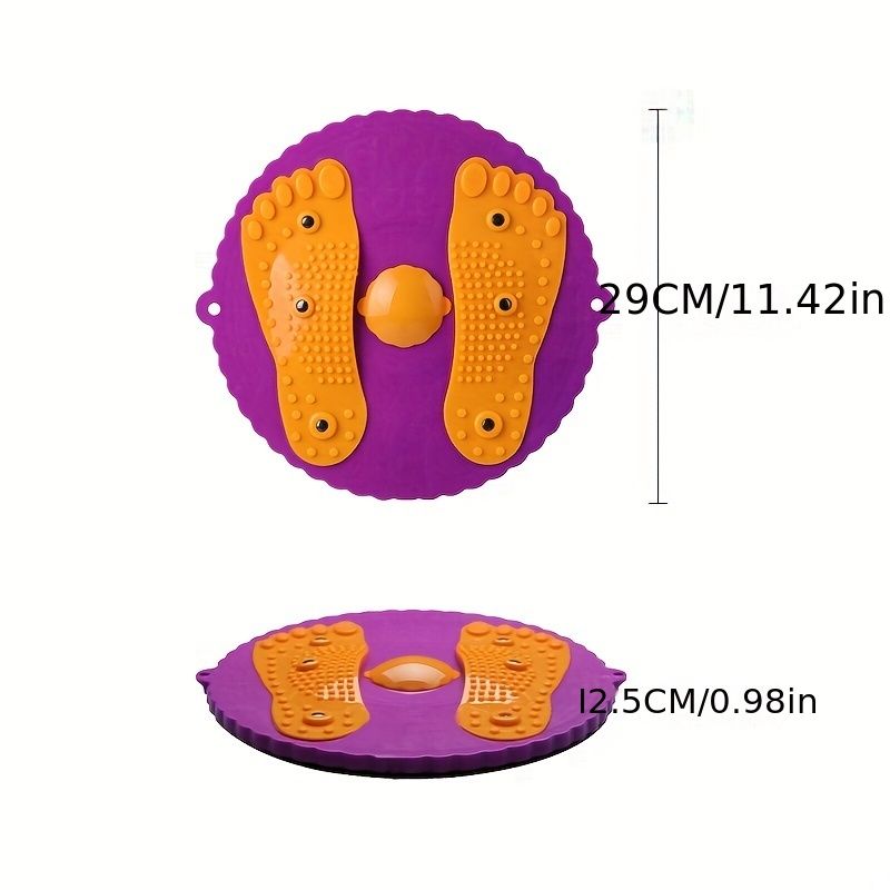 Twister Board Waist Twister: Reduce Puffiness & Massage Feet with Plum Blossom Shaped Outdoor/Indoor Fitness Equipment! - Renee Lane Company