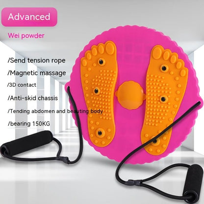 Twister Board Waist Twister: Reduce Puffiness & Massage Feet with Plum Blossom Shaped Outdoor/Indoor Fitness Equipment! - Renee Lane Company