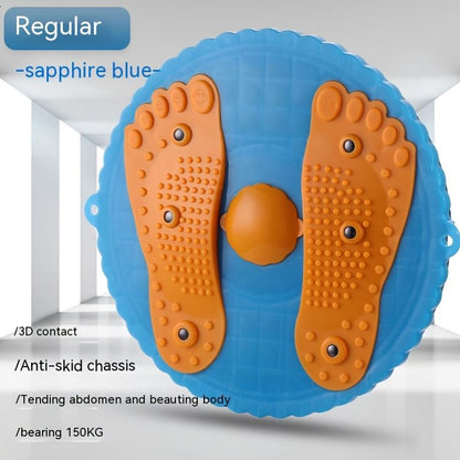 Twister Board Waist Twister: Reduce Puffiness & Massage Feet with Plum Blossom Shaped Outdoor/Indoor Fitness Equipment! - Renee Lane Company
