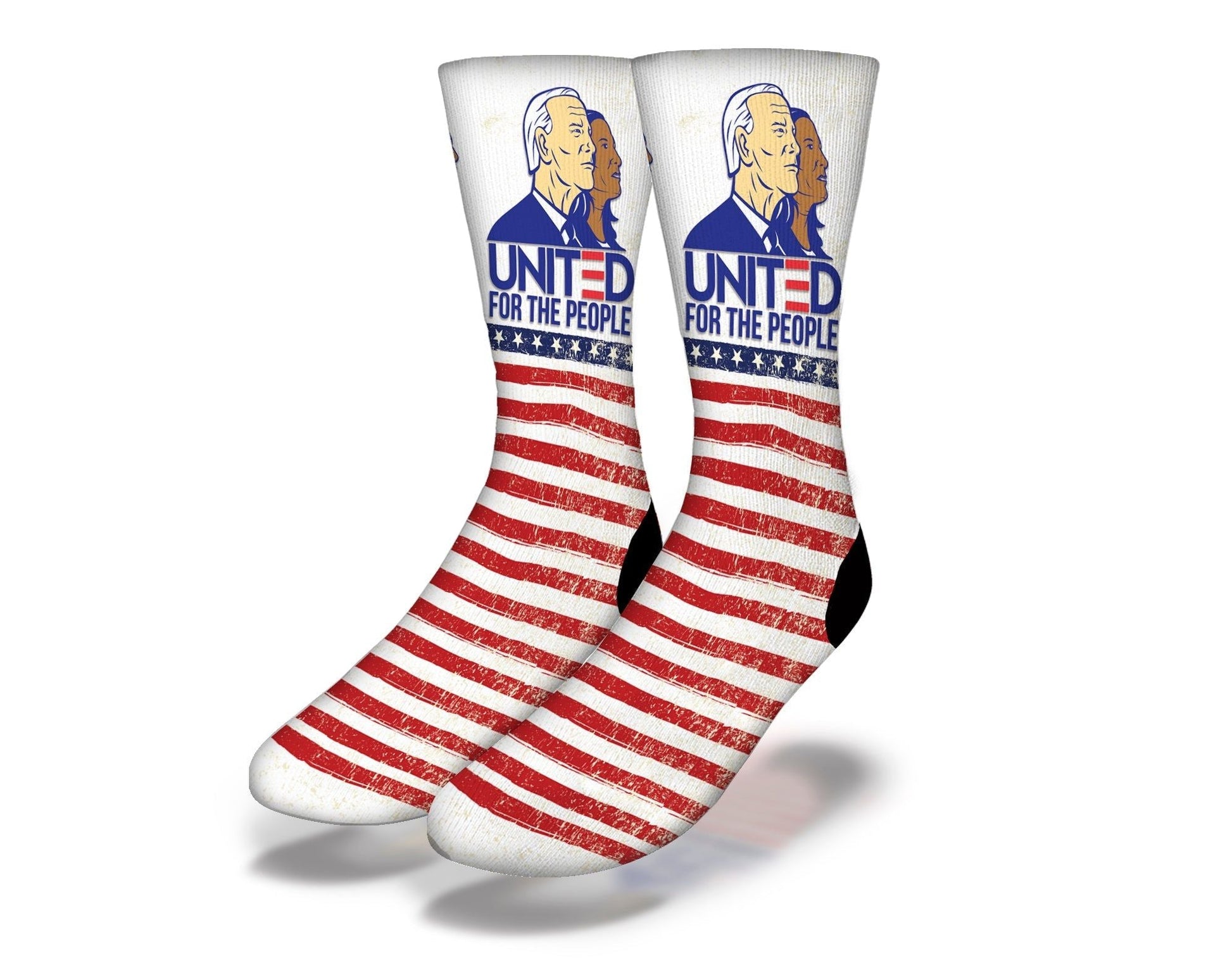 UNITED FOR THE PEOPLE BIDEN HARRIS Fun Political Socks - Renee Lane Company
