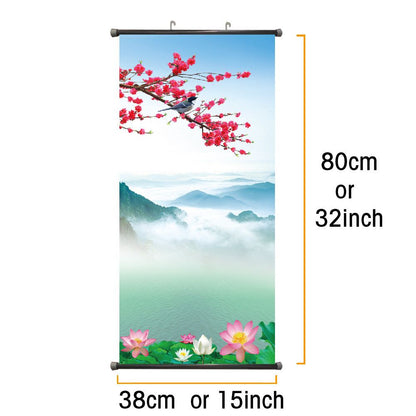 US Cloth Hanging Painting Decoration Artwork Picture Non Fading Lake Mountain Nature Scenerys Modern Landscape Poster Custom Art Canvas Print Wall Decor Photo Office Home Living Room Bedroom - Renee Lane Company
